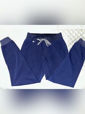 Figs Navy Blue Jogger Scrub Pants